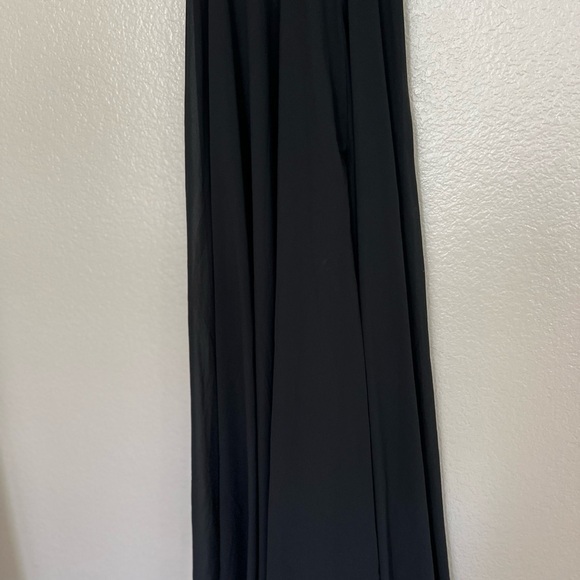 Romantically Speaking Black Cowl Lace-Up Maxi Dress - Picture 9 of 10